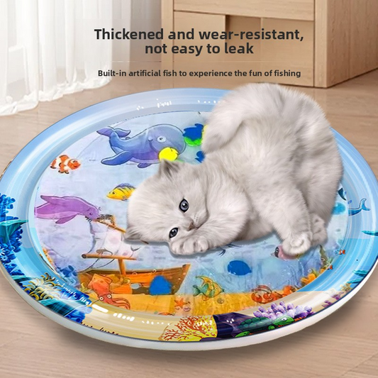 Cross-border inflatable pat water cushion summer cat dog water mattress can be filled with water pet ice cushion summer toy cat nest