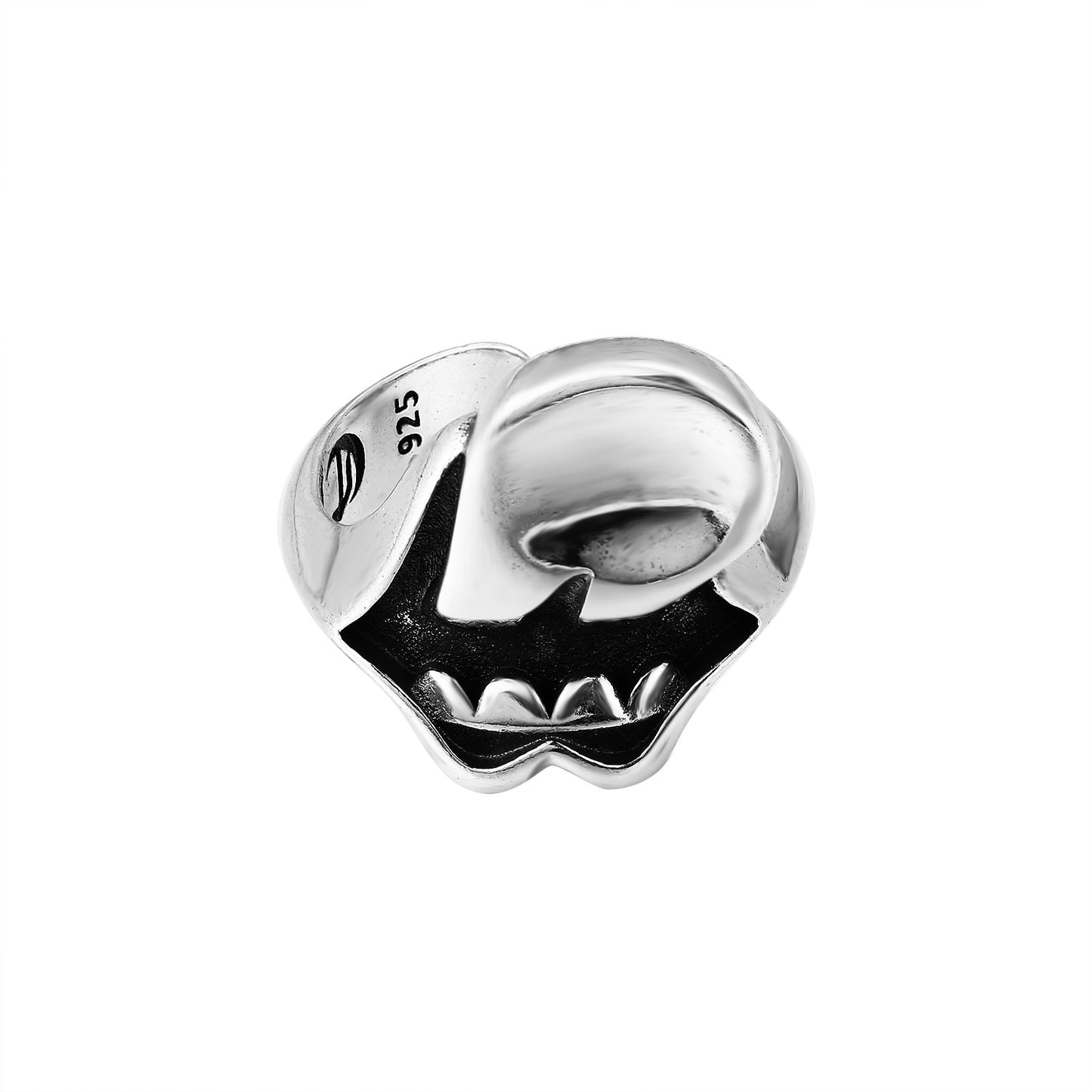 CH Classic Gram Heart Cross Open Ring S925 Sterling Silver Male and Female Couples Retro Fashion Thick Ring