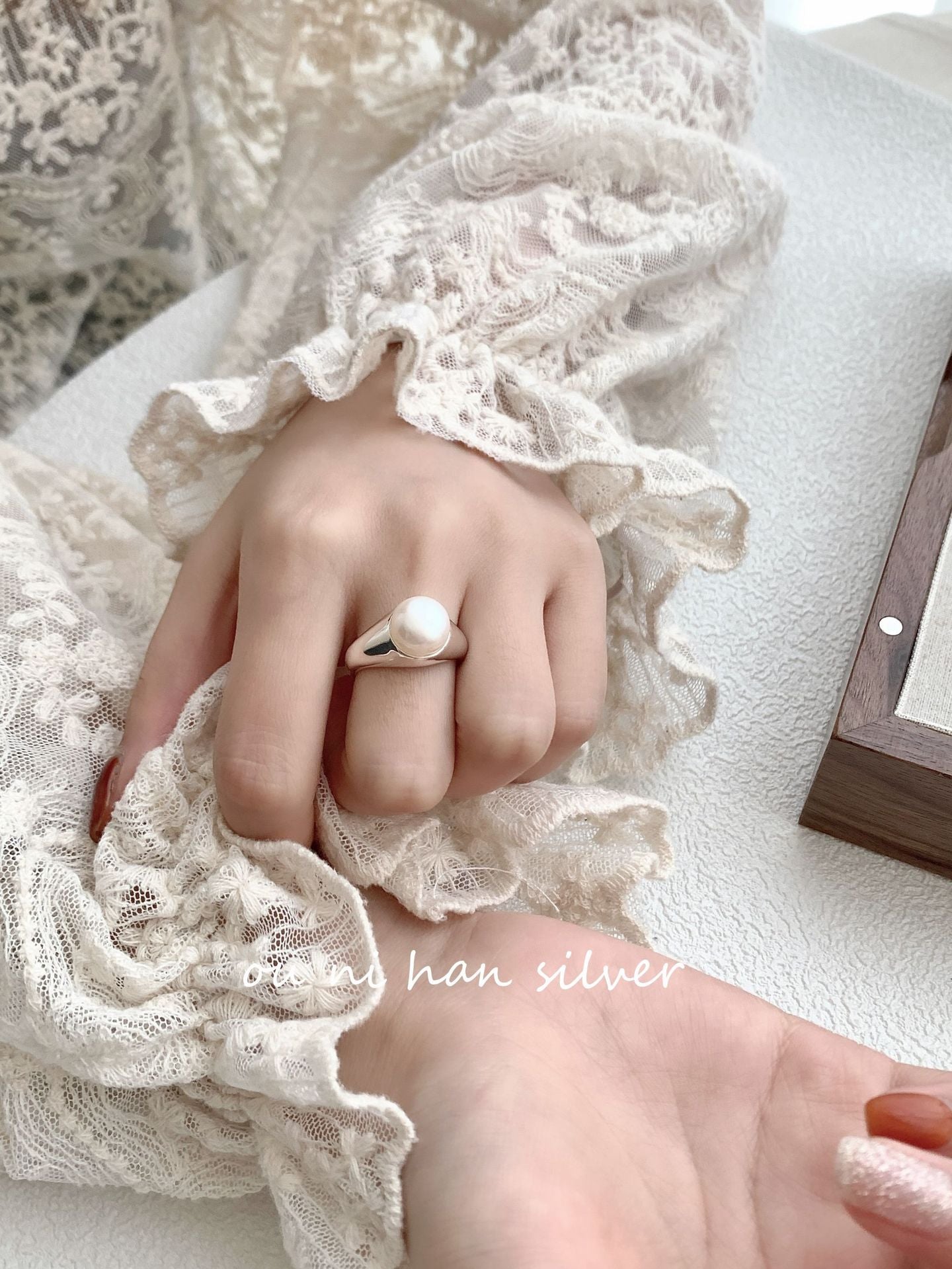 Heavy Industry S925 Sterling Silver Ring Women's ins Style Niche Design High Sense Light Luxury Fashion Index Finger Ring