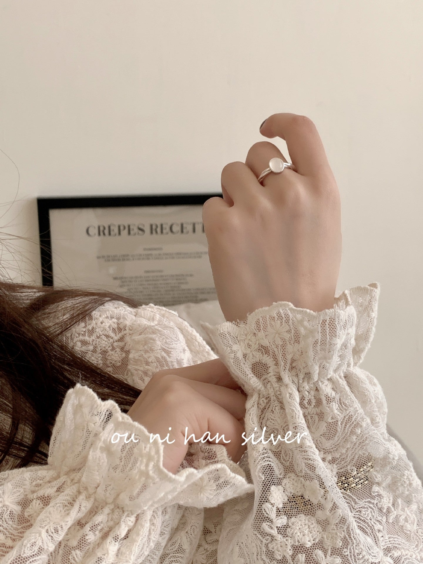 Heavy Industry S925 Sterling Silver Ring Women's ins Style Niche Design High Sense Light Luxury Fashion Index Finger Ring