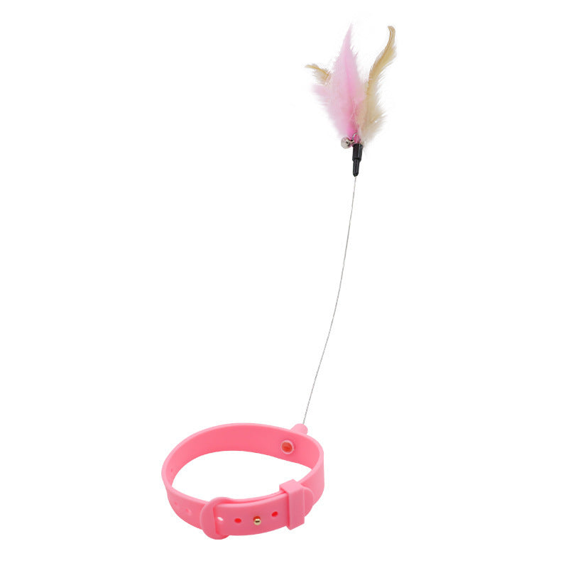 Cat toys Cat teasing stick Self-hi boredom relief artifact with suction cup long pole Pet kitten play Kitten pet products