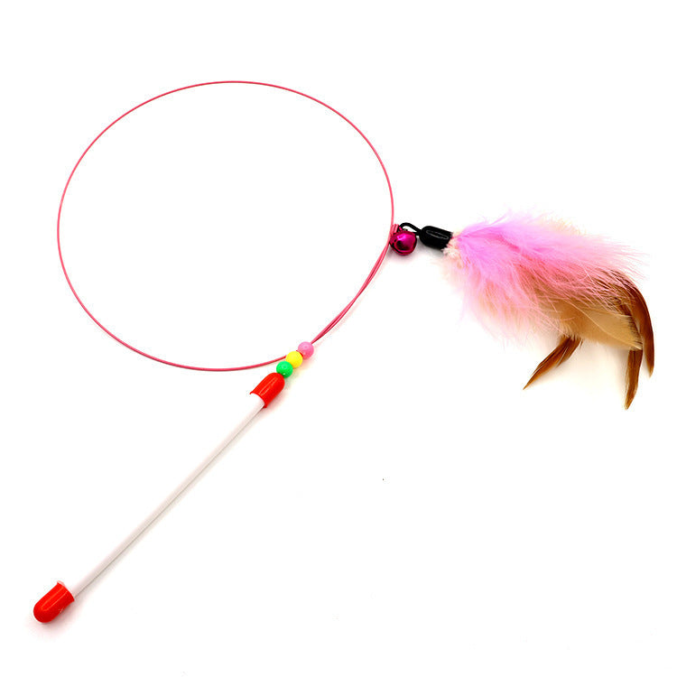 Cat toys Cat teasing stick Self-hi boredom relief artifact with suction cup long pole Pet kitten play Kitten pet products