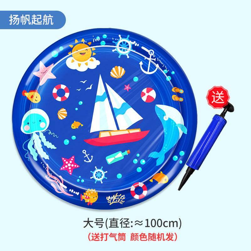 Cross-border inflatable pat water cushion summer cat dog water mattress can be filled with water pet ice cushion summer toy cat nest