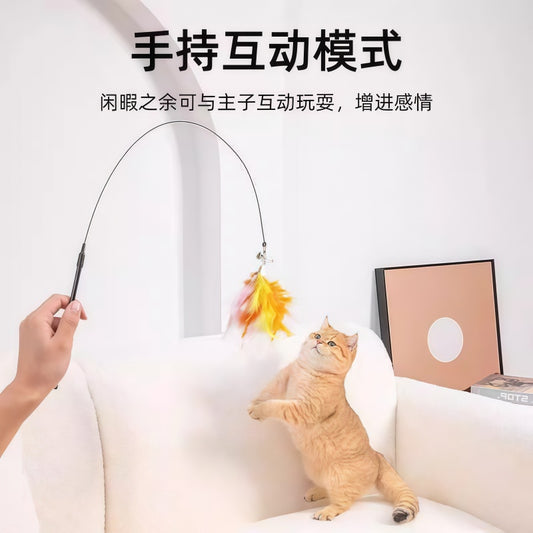 Cat toys Cat teasing stick Self-hi boredom relief artifact with suction cup long pole Pet kitten play Kitten pet products